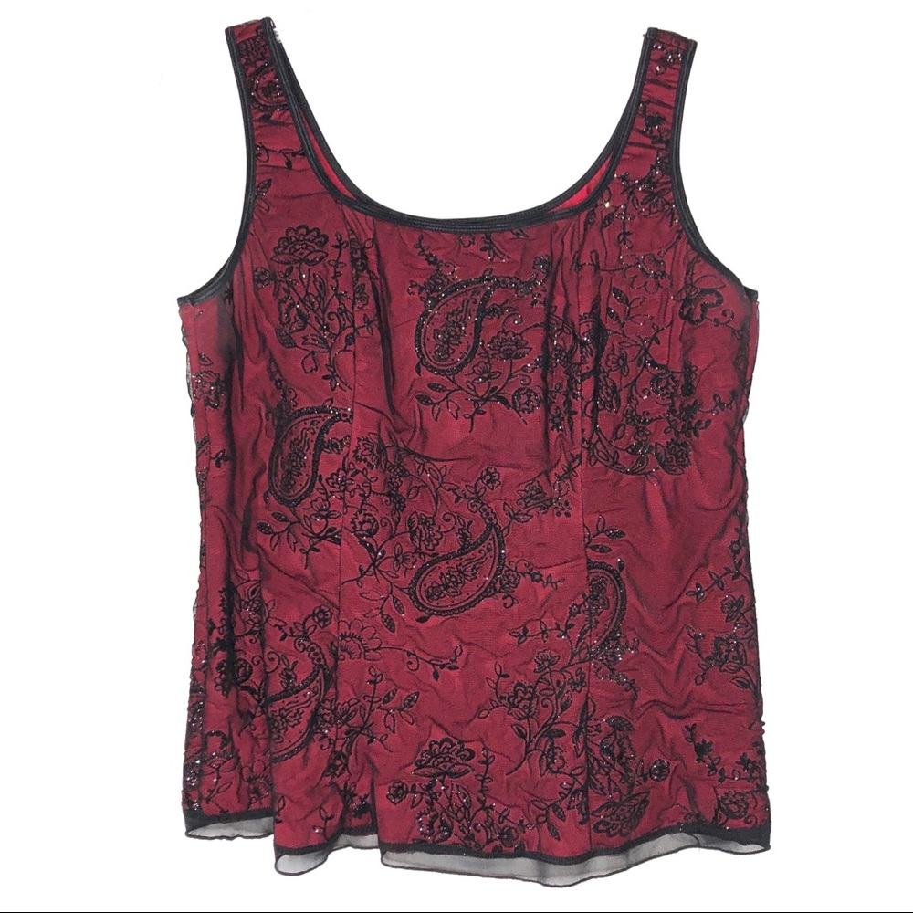 PLUS SIZE BURGUNDY CAMISOLE
